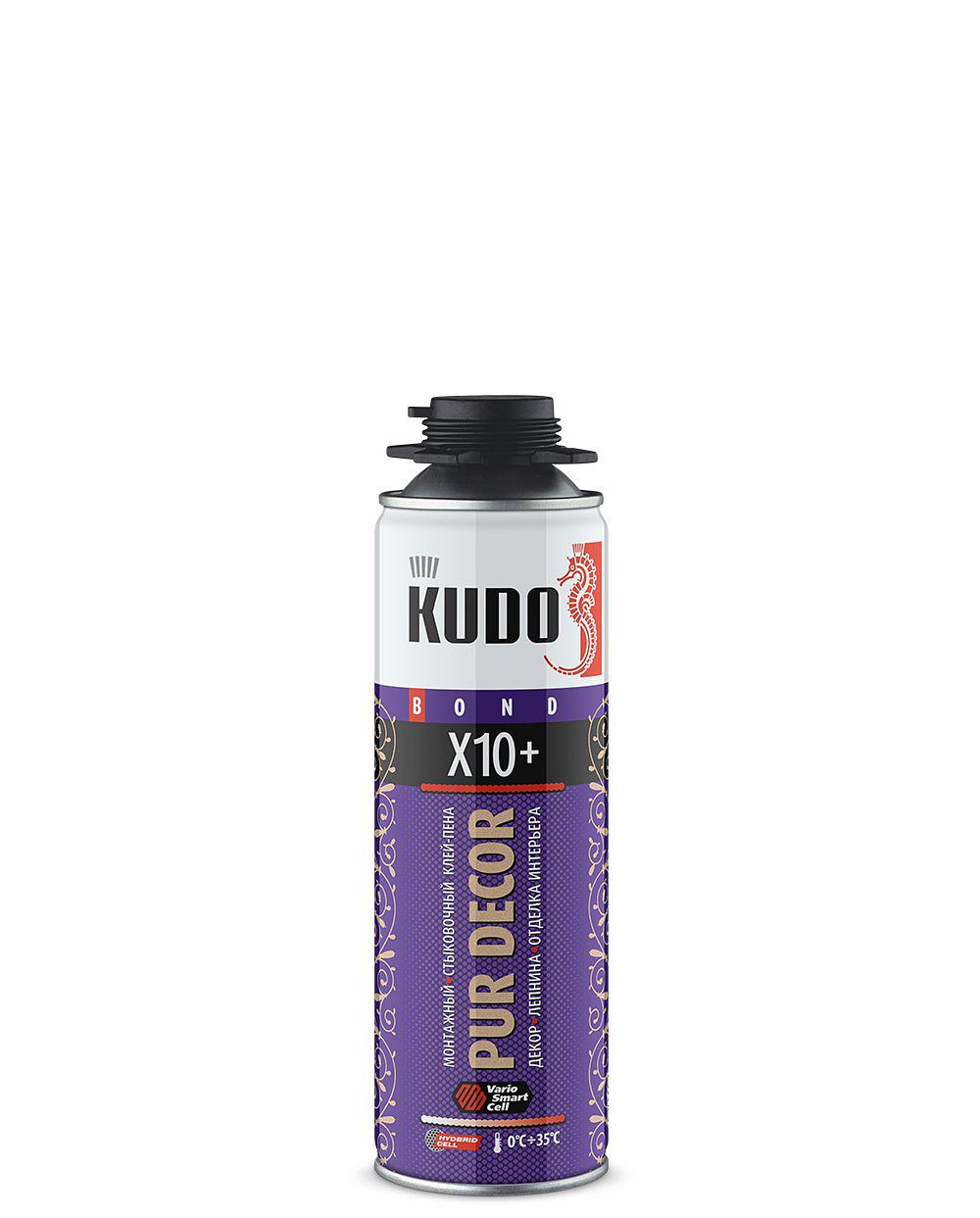 Assembly and joint foam adhesive PUR DECOR X10+ KUDO