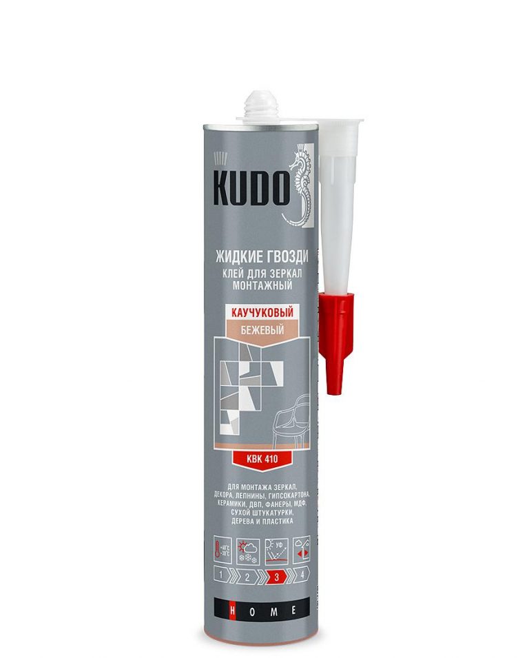 Rubber adhesive for mirrors "Liquid nails" KUDO